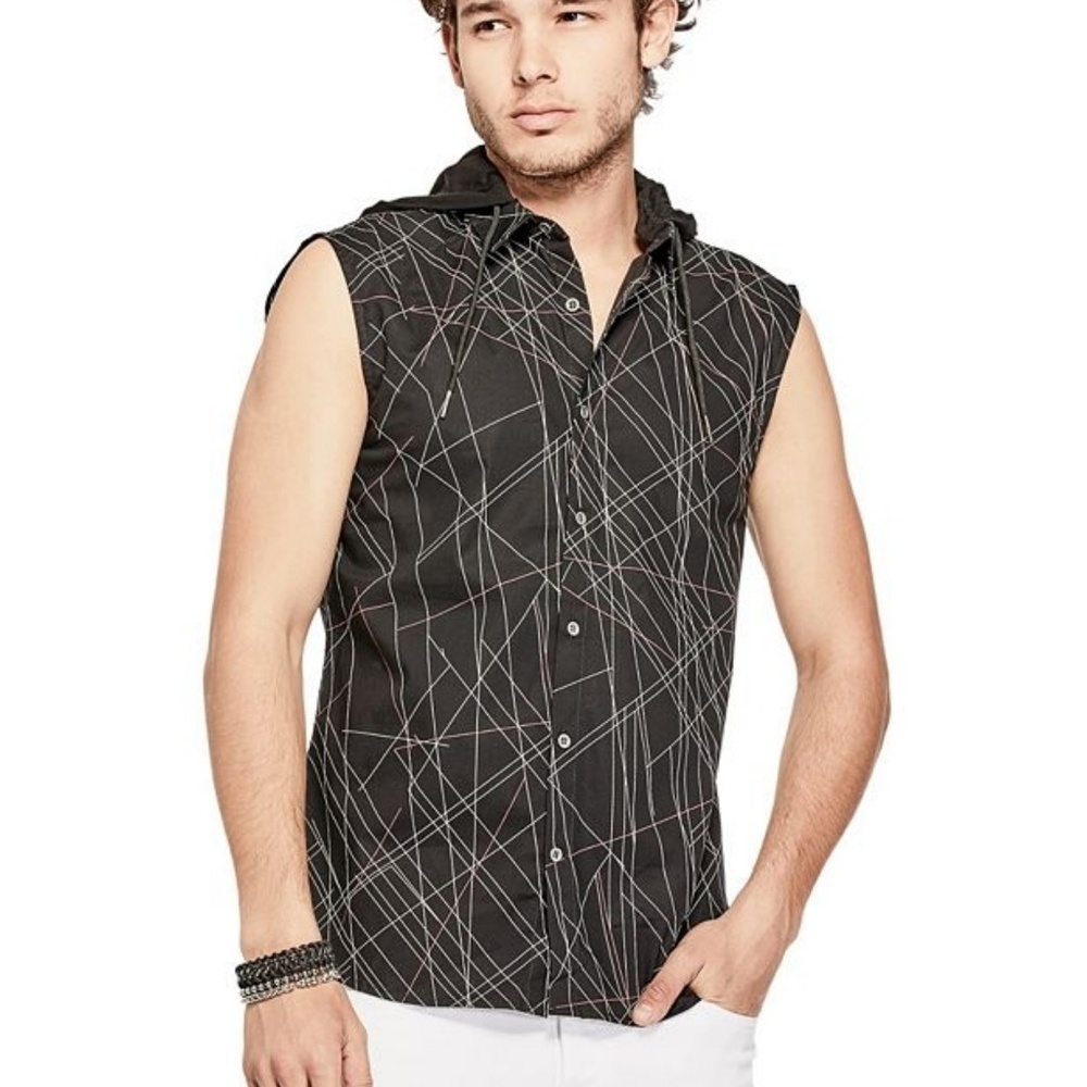 NWT G BY GUESS NORWALK SHORT-SLEEVE SHIRT